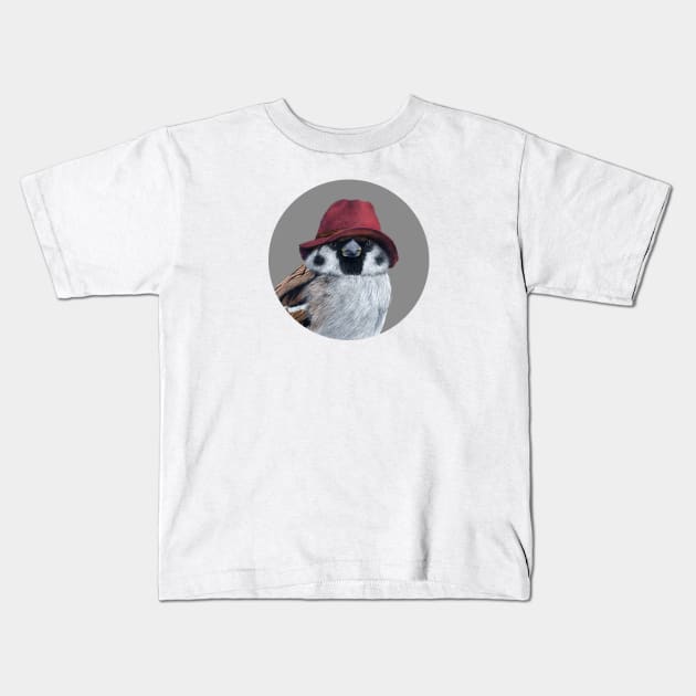 Tree sparrow Kids T-Shirt by Mikhail Vedernikov